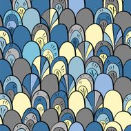 seamless pattern of fish scales N3