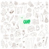 doodle camping elements