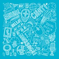 doodle communication background N79