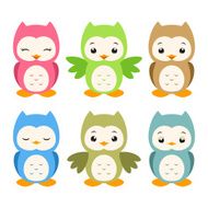 cartoon owls N25