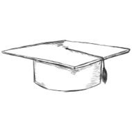 Vector Sketch Academic Hat