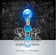 Infographic Layout for Brainstorming Concept background N4