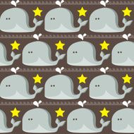 funny simple whales pattern N3
