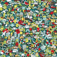 Holidays seamless pattern