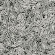 Seamless wave hand-drawn pattern N94
