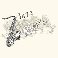 Jazz Saxophone Drawing