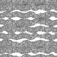Seamless pattern with waves from dots