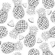Vector pineapple background N4