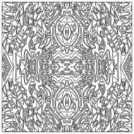 Tribal coloring zentangle