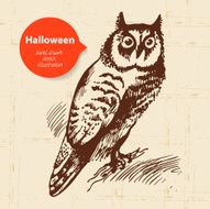 Halloween hand drawn illustration N6