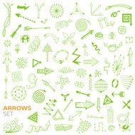 Set of doodle arrows N2