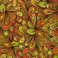 Bright seamless texture with flowers Vector illustration