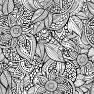 floral ornamental seamless pattern N17