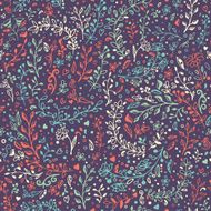 Vector seamless floral pattern Hand draw doodles N5