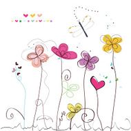 Abstract decorative summer greeting card N2
