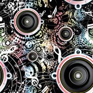 Musical grunge background N6