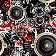 Musical grunge background N7