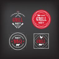 Barbecue party icons N4