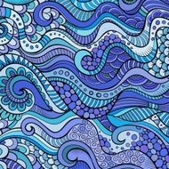 Decorative marine ornamental ethnic background N2