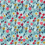 elegant cartoon seamless pattern N2