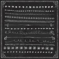 Hand-drawn line border set N54