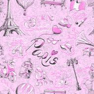 seamless pattern Paris N2