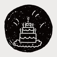 doodle cake N244