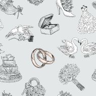 pattern of the wedding symbols