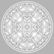 coloring book page for adults - zendala N48