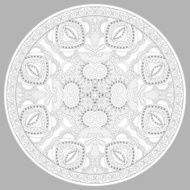 coloring book page for adults - zendala N52