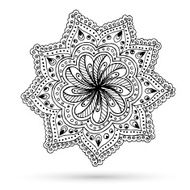 Henna Paisley Mehndi Doodles Abstract Floral Design Element N3