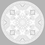coloring book page for adults - zendala N53
