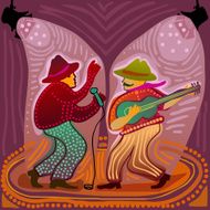 music band performs on stage