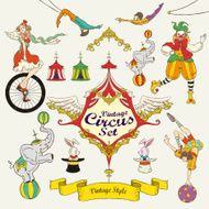 fantastic vintage circus set