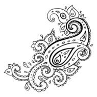 Paisley Ethnic ornament N5