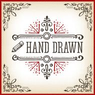 Hand Drawn Vintage Label N10