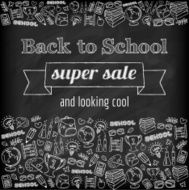 Doodle back to school super sale poster N4