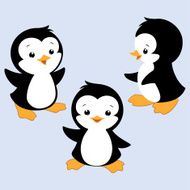 Cartoon penguin N141