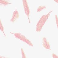 Vector Seamless Pattern of Plumage N27