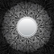 Banner with lacy background