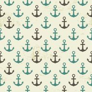 Marine background with anchor