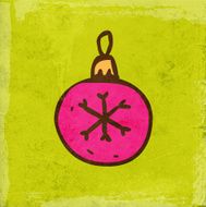 Christmas Decoration on Grunge Background N3