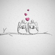 card with owls N5
