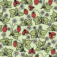 Pattern with strawberry N2