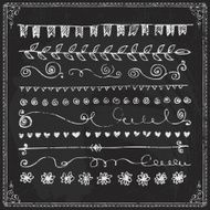Hand-drawn line border set N55