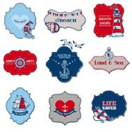 Nautical Sea Tag Elements N2
