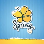 spring illustration vector eps 10