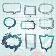 Vector speech bubbles