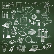 vector hand drawn doodles collection N2