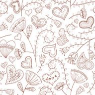 Romantic seamless floral pattern N2